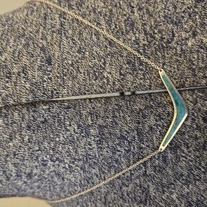Silpada Reversable Boomarang Turquoise Necklace